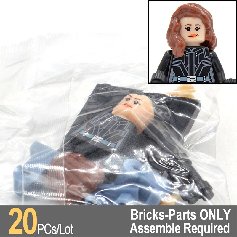 

20PCS/lot Agent 13 Sharon Carter Building Blocks Bricks Super Heroes Captain America DIY Toys ML053