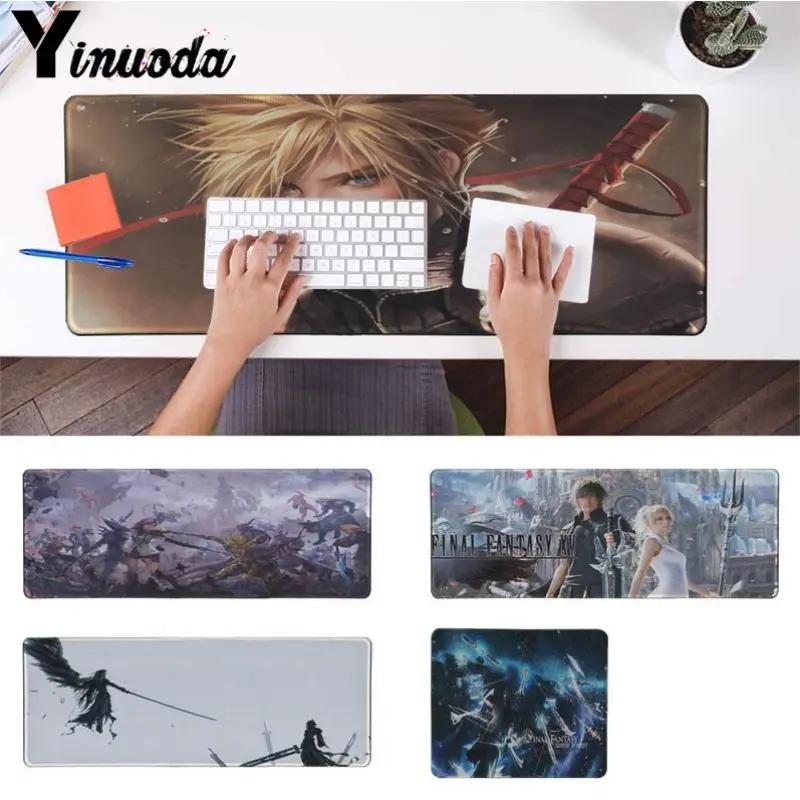 

Yinuoda Beautiful Anime Final Fantasy Versus DIY Design Pattern Game Big Gaming Mouse Pad Lockedge Mouse Mat Keyboard Pad
