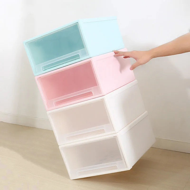 

Transparent Plastic Box Clothing Underwear Socks Bra Storage Box Makeup Organizer Household Supplies Jewellery Storage Organizer