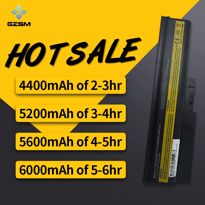 HSW 5200 мАч 6 ячеек устройство замено ноутбука аккумулятор для IBM ThinkPad R60 R60e T60 T60p lenovo