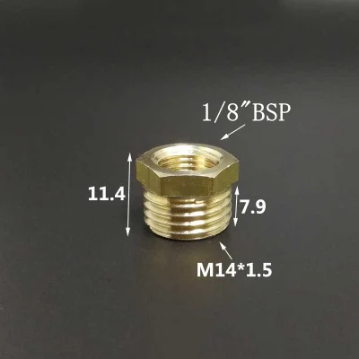 M10 M14 M20 метрический штыревой К гнездовой резьбе латунный редуктор втулка редукционный трубный фитинг Соединительный соединитель Адаптер - Цвет: NO8