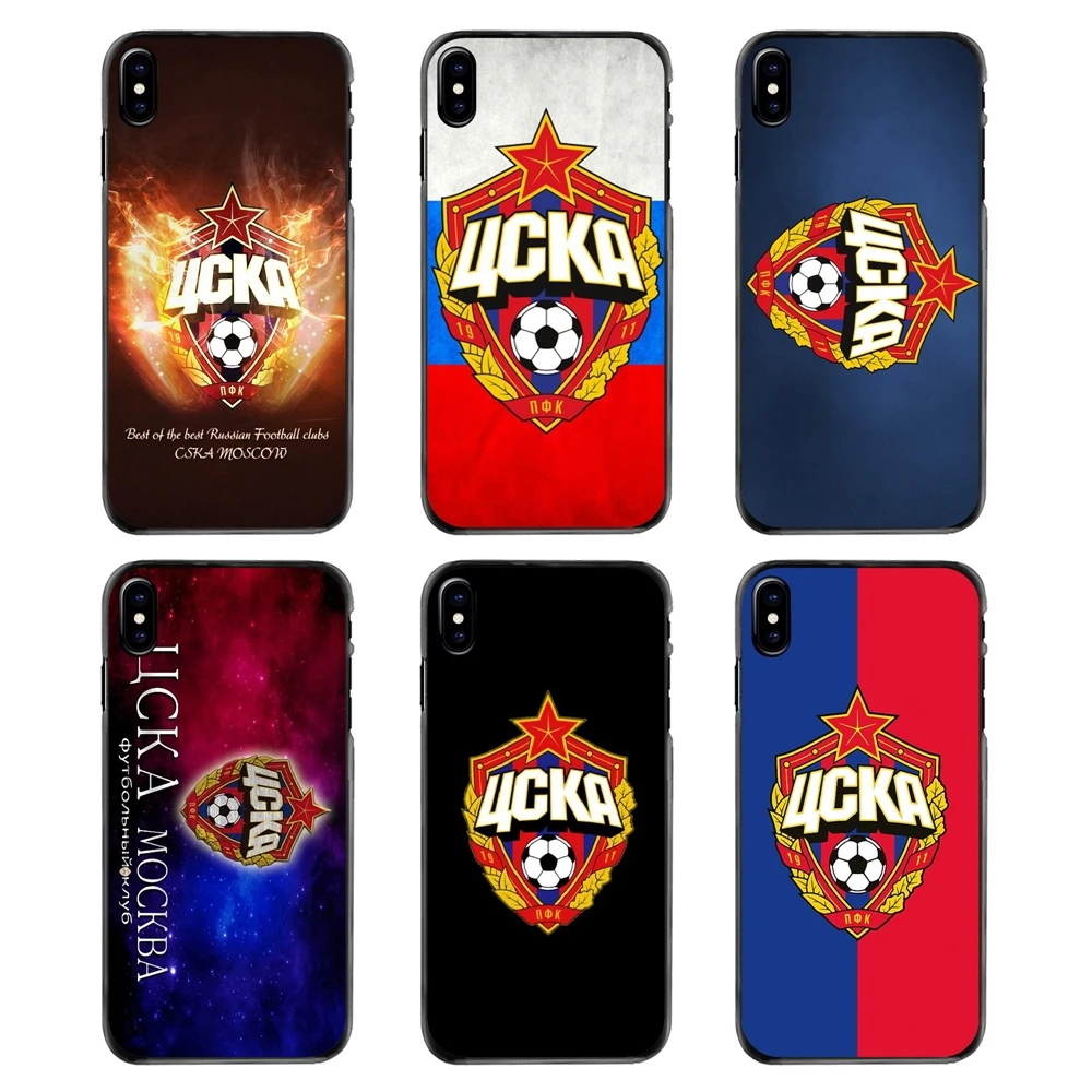 Accessories Skin Cover Moscow CSKA Primary Logo Russia Art For iPhone 4 4S 5 5S 5C SE 6 6S 7 8 Plus X XR XS Max iPod Touch |