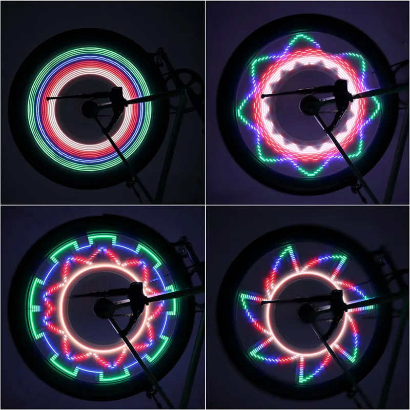 Sale 1PCS Double Sided 16LED Colorful Mountain Bike Spoke Lights Outdoor Bycicle Warning Light Flash 30 Different Kinds of Patterns 2 Sale 1PCS Double Sided 16LED Colorful Mountain Bike Spoke Lights Outdoor Bycicle Warning Light Flash 30 Different Kinds of Patterns 2