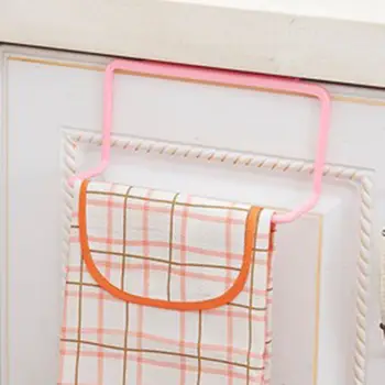 

1Pc Kitchen Organizer Towel Rack Hanging Holder Bathroom Cabinet Cupboard Hanger Shelf For Kitchen Supplies Accessories