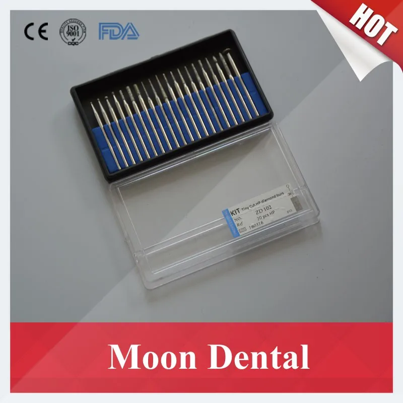 Dental Ferramentas Peças 2 Kits Zd102 hp Kit Polimento Corte Broca 2.35mm Laboratório Diamante Burs Jóias Pedra 40 - 10 Utensílios de cuidado facial