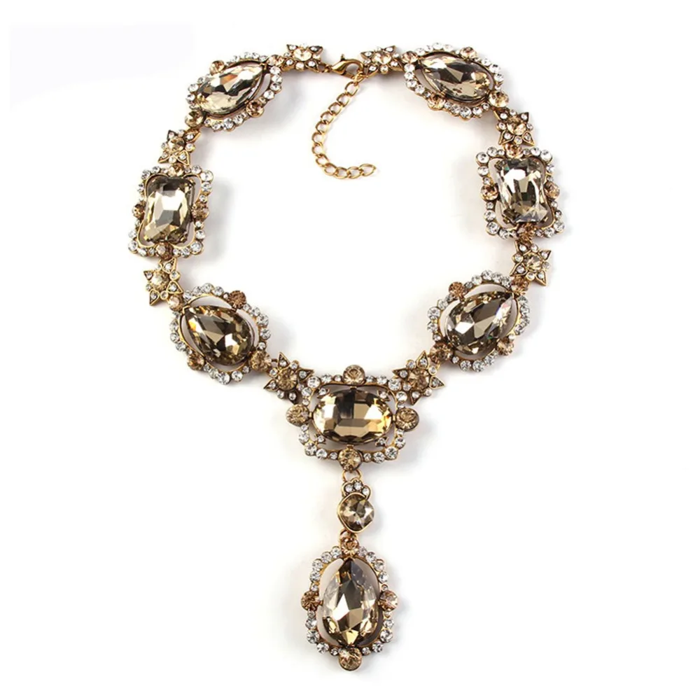 Vedawas, роскошная женская мода, стразы, бисер, массивное ожерелье, ювелирное изделие, кристалл, воротник, подвеска, колье, ожерелье для женщин, XG1415