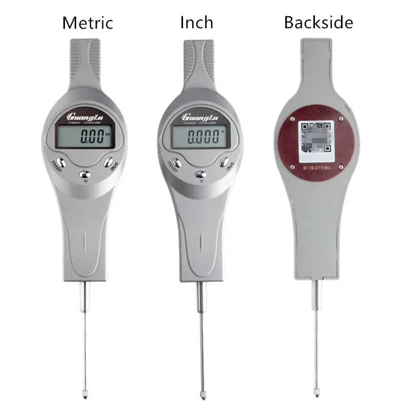 Цифровой индикатор часового типа с жк-дисплеем 0- 50 мм / 0.01 мм электронный индикаторный микрометр с жк-экраном высокой четкости имеется алюминиевый корпус измерительный инструмент измерительные приборы