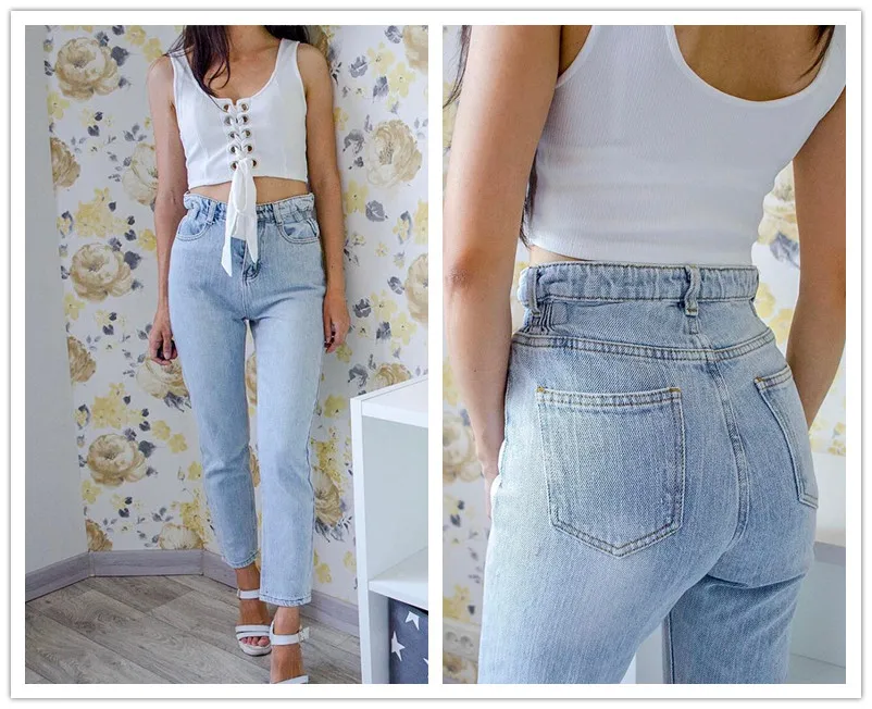 Goede Vintage Chic Vriendjes Harem Jeans Vrouwen Plus Size Elastische Hoge Taille Cool Denim Broek Broek Chic Moeder Losse Jean Broek retro