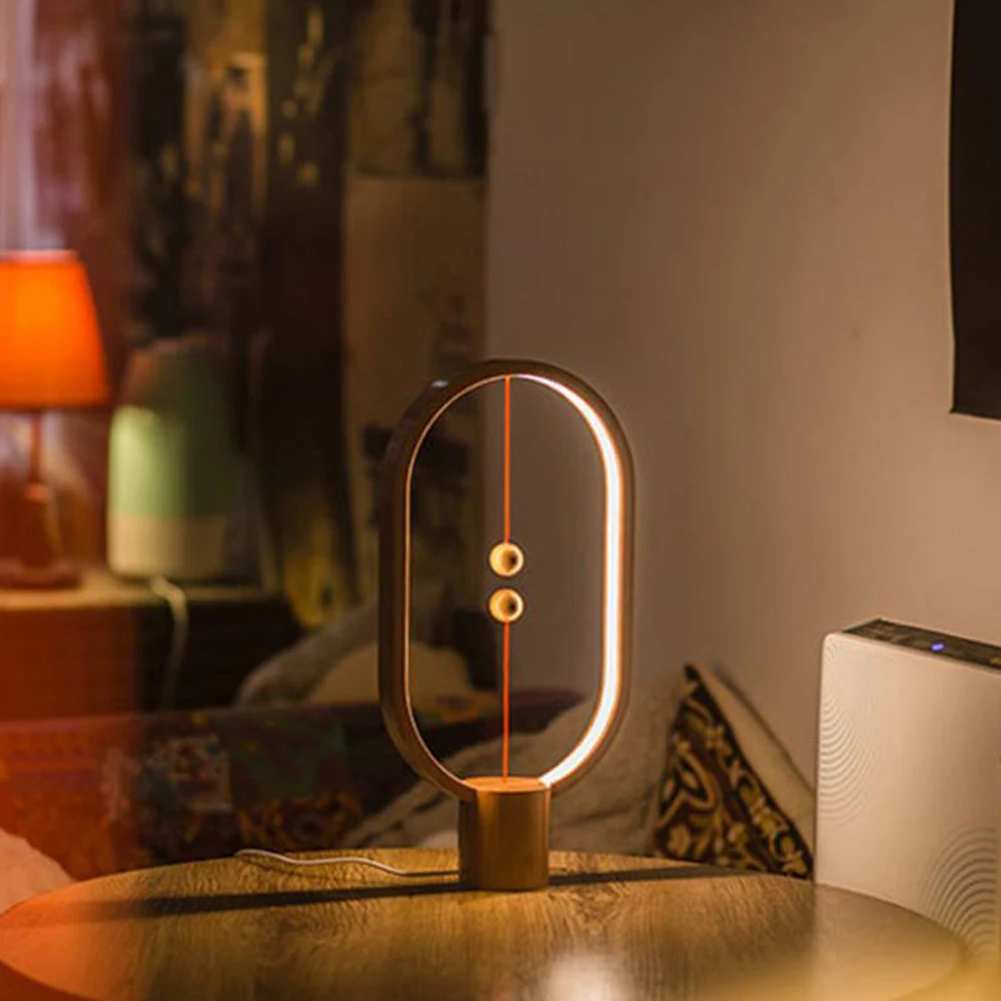 Светодиодный умный балансировочный светильник с магнитной подвеской, креативный Ночной светильник, украшение для дома, прикроватный светильник для чтения, подарок на день рождения