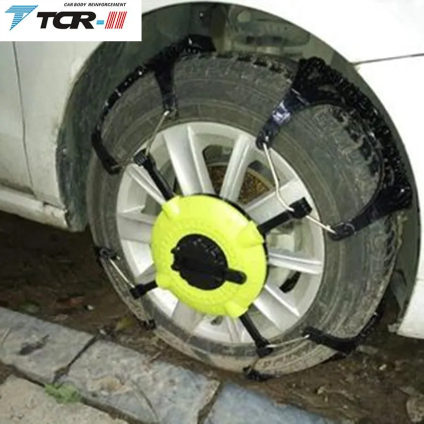 spikes for tires 2 Pcs/Pack TPU Universal Car Tire Anti-skid Chain Auto Emergency Tire Anti-skid Belt For Snow Road Sand Road