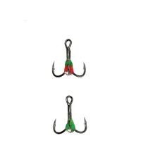20Pcs 6 8 10 High Carbon Steel Treble Hook Lure Bait Winter Ice Fishing Hook Fishing