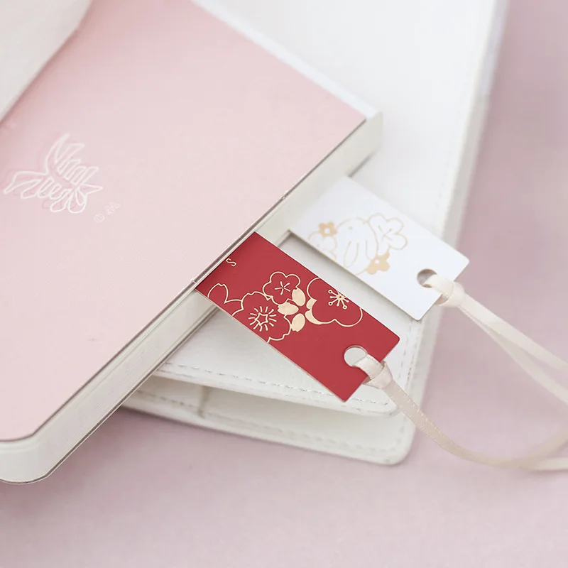 

Kawaii Cute Beautiful Sakura Flower Bookmark PU Crafts Collection Stationery Book Diary Bookmarks Home decoration 1piece