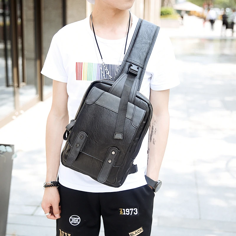 Tidog Korean casual chest Bag Satchel fashion chest bagin Crossbody