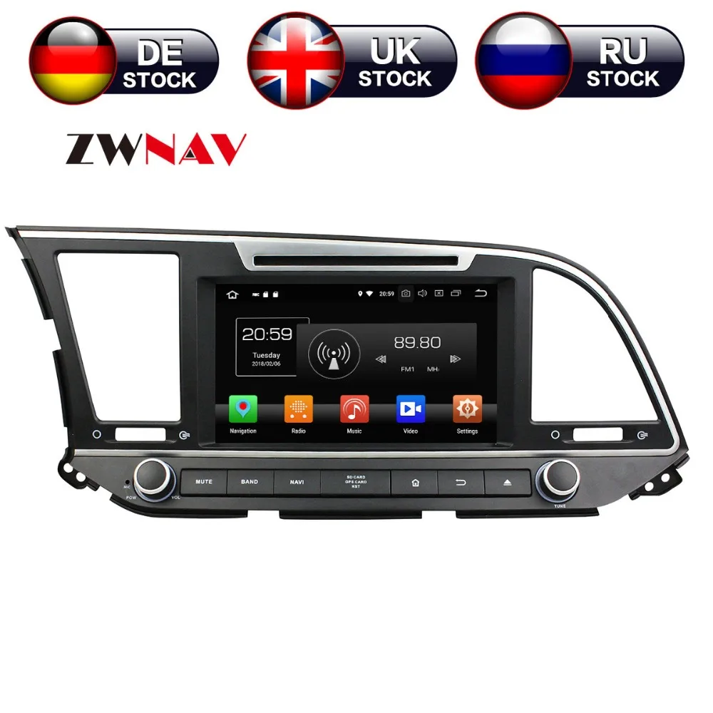 ZWANV 8 дюймов Android 9 автомобильный dvd-плеер gps навигация для hyundai Elantra- головное устройство мультимедийный плеер магнитофон