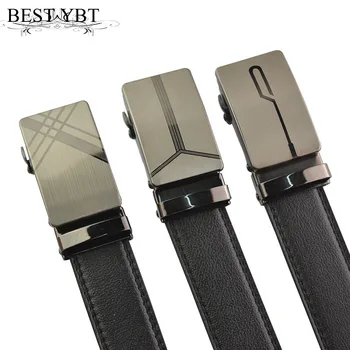 

Best YBT Men Fashion Belt Imitation leather Automatic Buckle Men casual Belt Popular Casual Business Male Belts Luxury