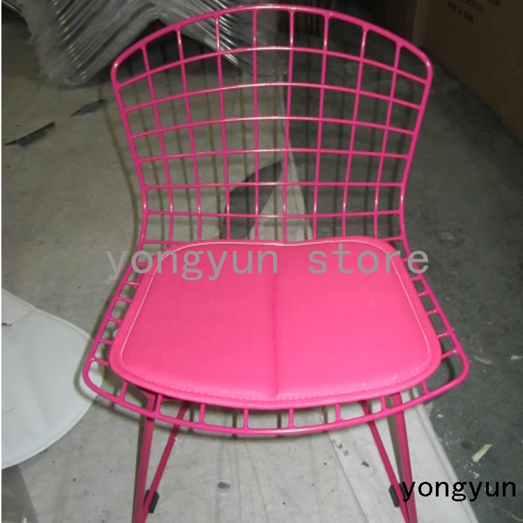 Детский стул с проволокой детский обеденный стул минималистичный современный детский, обеденный стул для отдыха, игрушечный стул, популярная Милая металлическая мебель