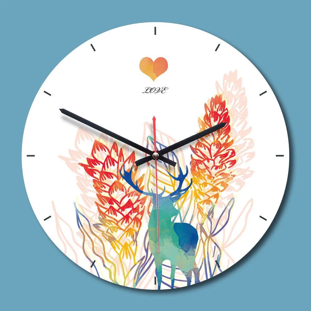 M Sparkling Wall Clocks Battery Operated Decorative Modern