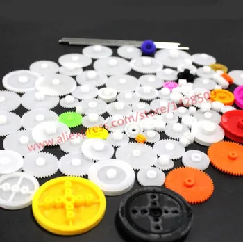 

DIY 106 Kinds of Plastic Gear Motor and car axle Gear Gearbox Robot Model Kit For Robot Model Accessories