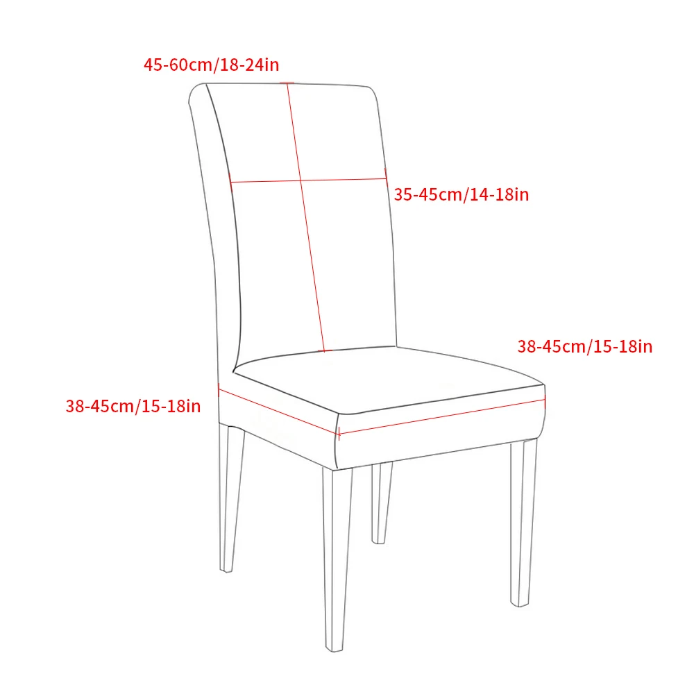 1/2/4 шт. спандекс печатных обеденный чехол для кресла современный Съемный Анти-грязный чехол для сидений на кухне чехлы на стулья для банкета