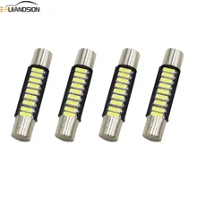 4 шт Ксеноновые белые 29 мм 31 мм 9-4014SMD 6641 гирлянда светодиодный Сменные лампы для автомобиля косметическое зеркало огни Солнечная лампочка на козырьке белый