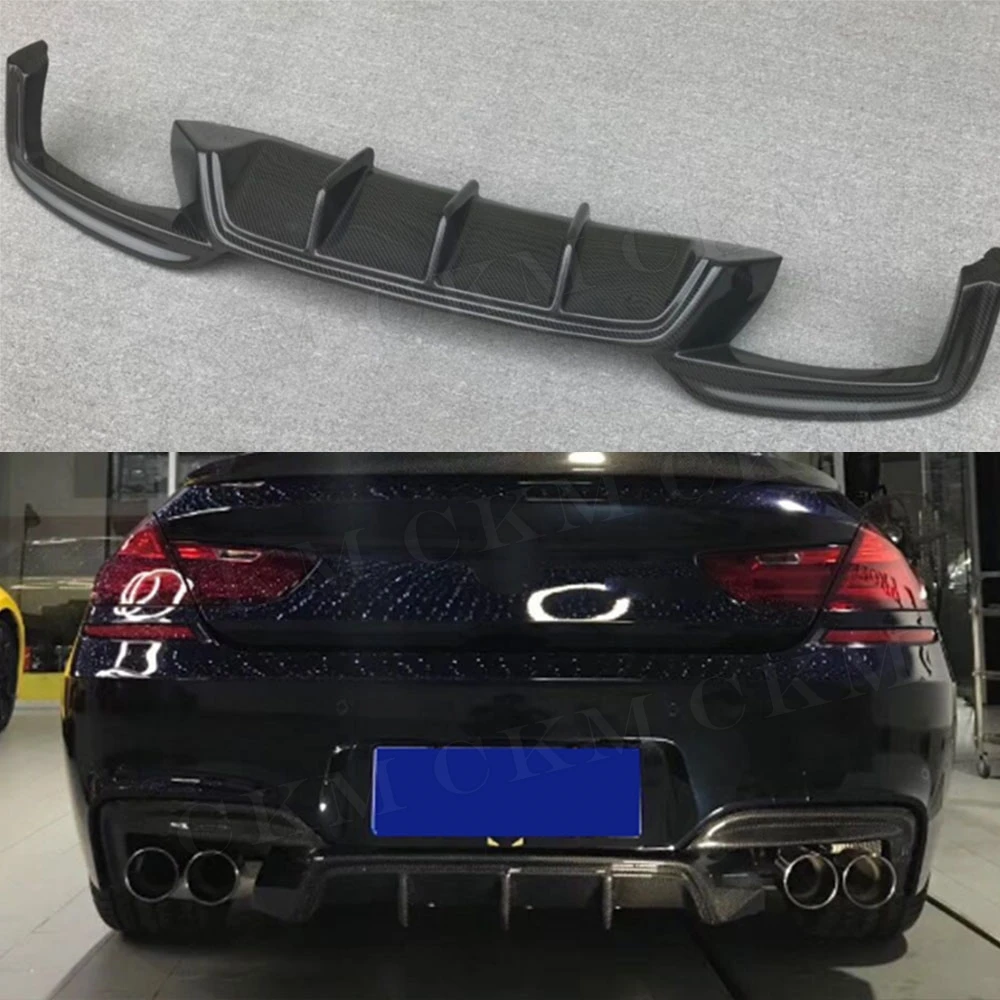 Задний диффузор из углеродного волокна бампер спойлер для BMW 6 серии F06 F12 F13 M6 M Sport