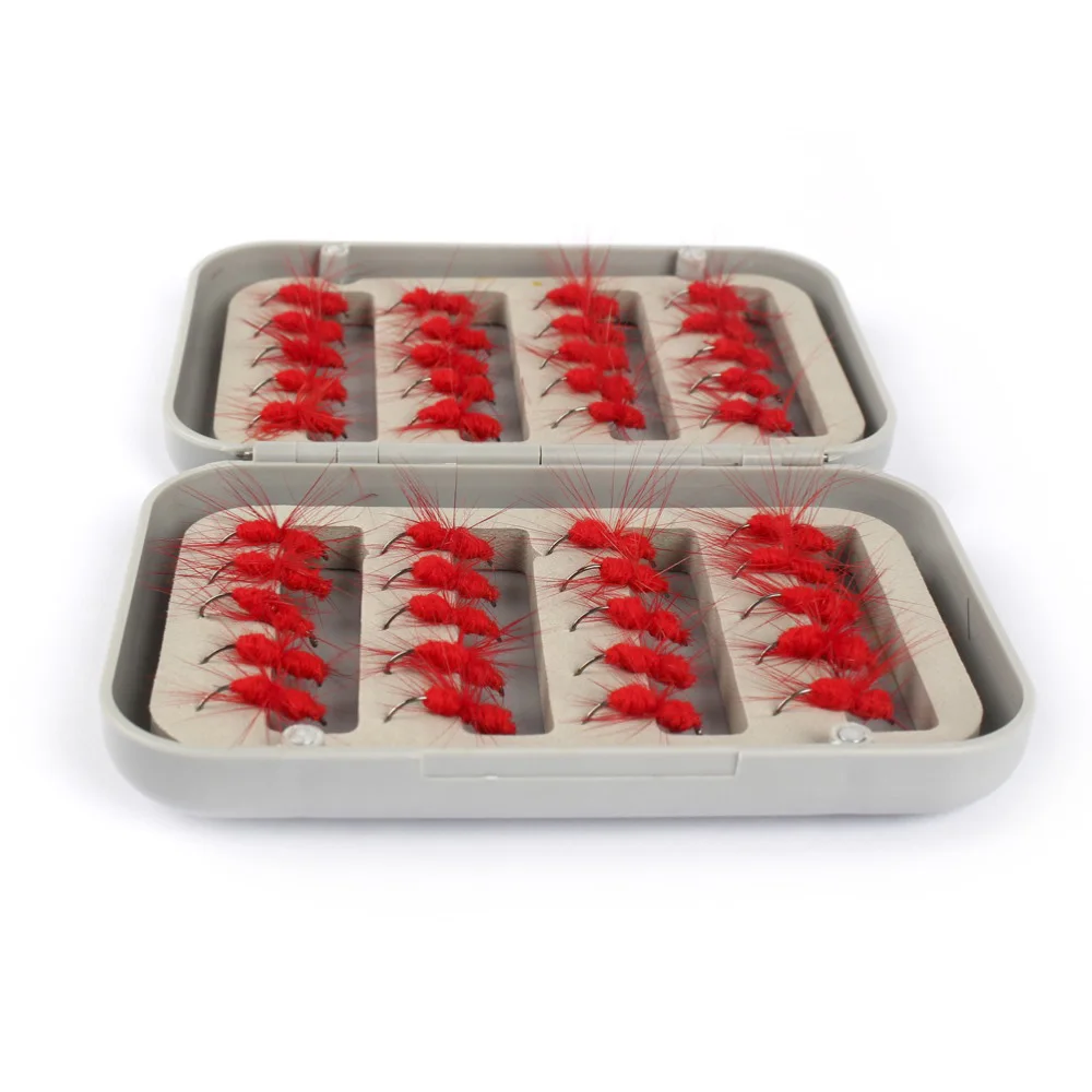 red Ant Single Hook fly fish Fly Fishing lure baits different direction picture