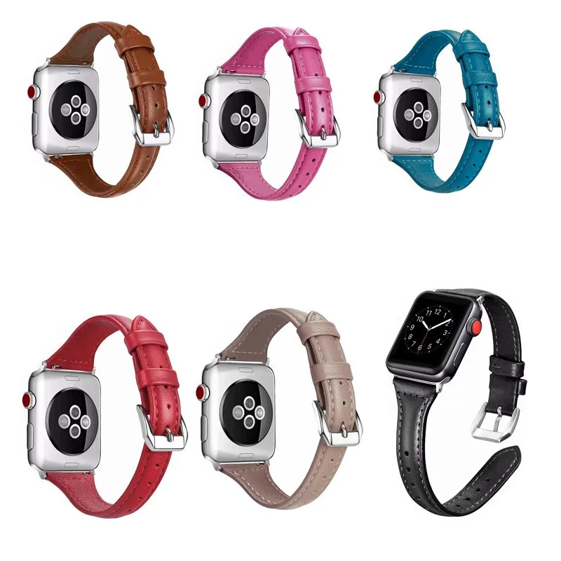 

Fashion Women Leather Band for Apple Watch Series 4 3 2 1 38 42 MM Buckle Strap for iWatch 40 44 mm Watchband