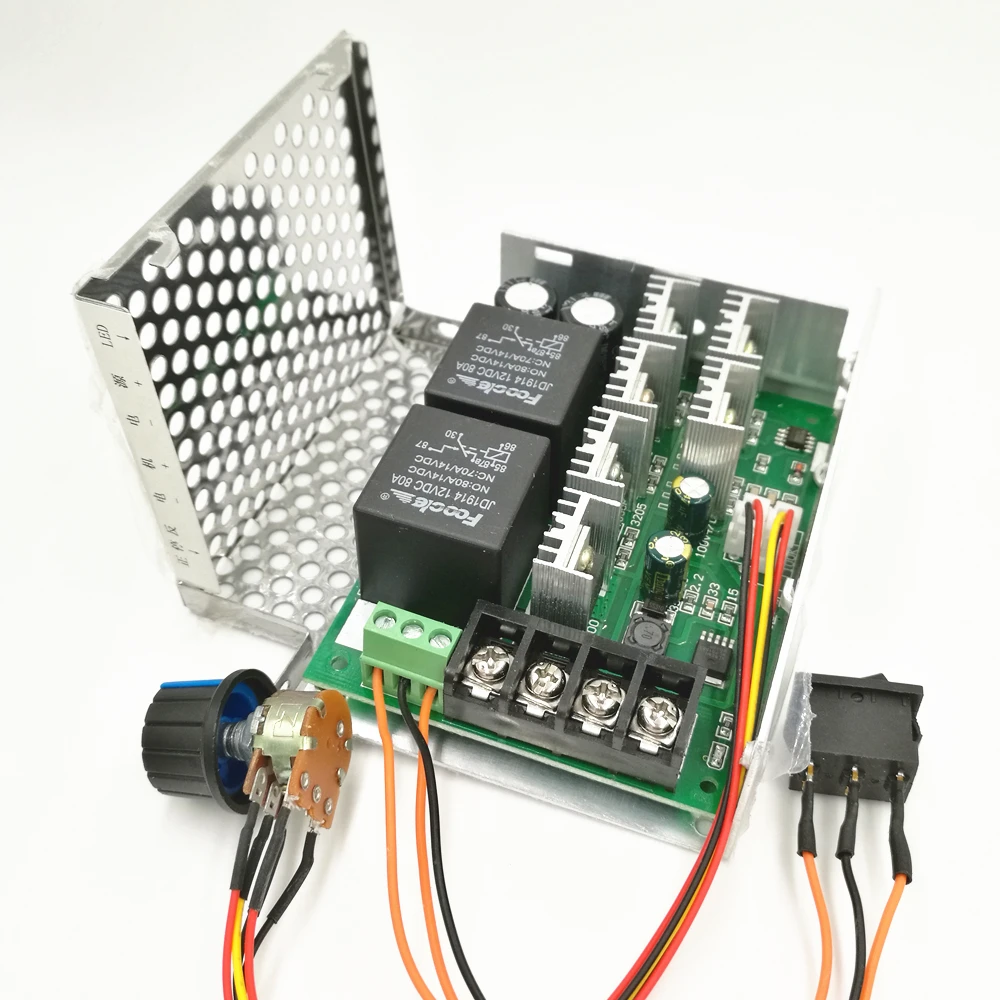 

PWM DC motor speed controller motor 12v24v36v48v inverted switch reversing switch 40A (6.5)