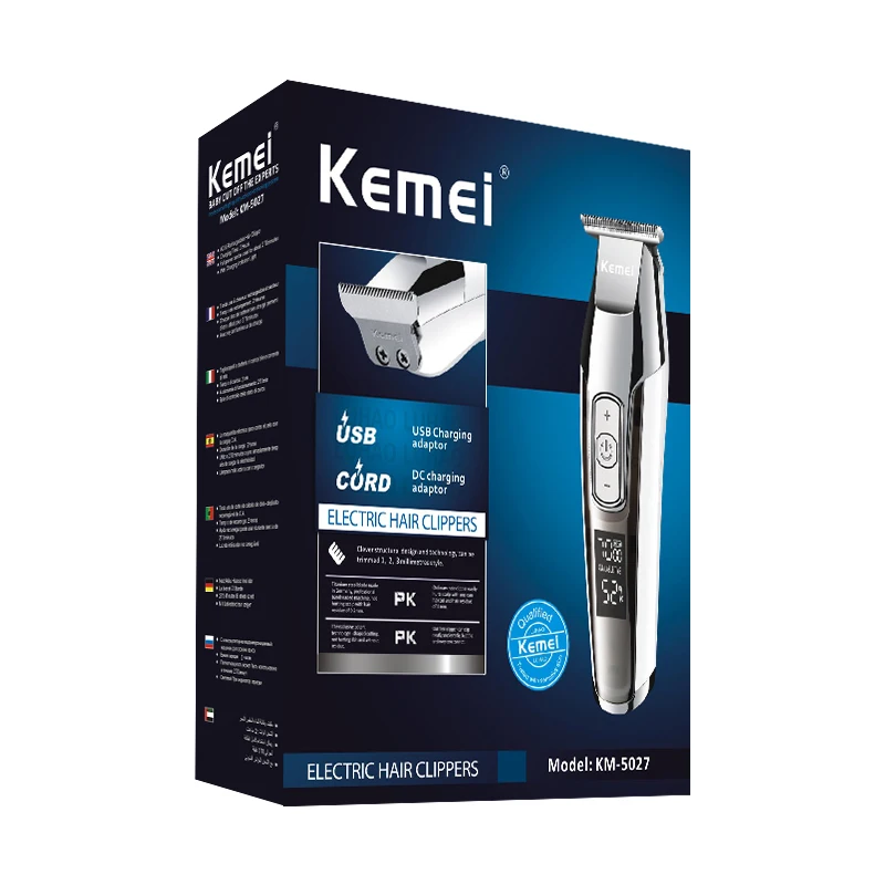 Kemei-5027-Electric-Hair-Trimmer-Clipper-Rechargeable (4)