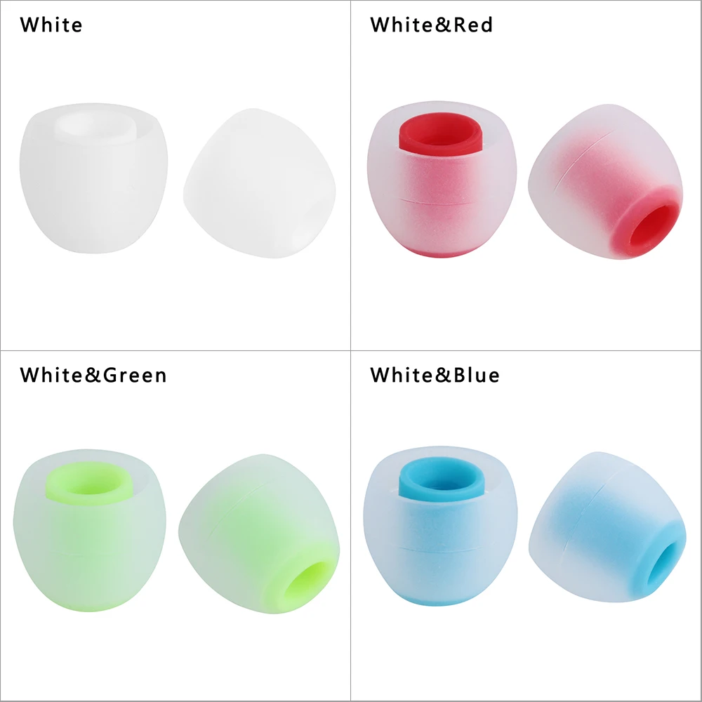 

12Pcs Universal Replacement Silicone Rubber Ear Tips Rubber 3.8mm In-ear Earphone Earbuds Colorful Replaced Earbuds