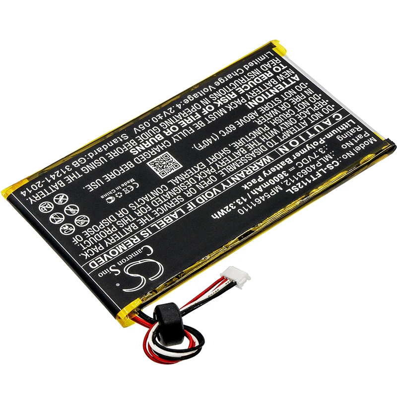 Обновленная батарея для LeapFrog LeapPad Platinum Kids Learning XDi Ultra Tablet Battery Li Polymer 3600mAh /