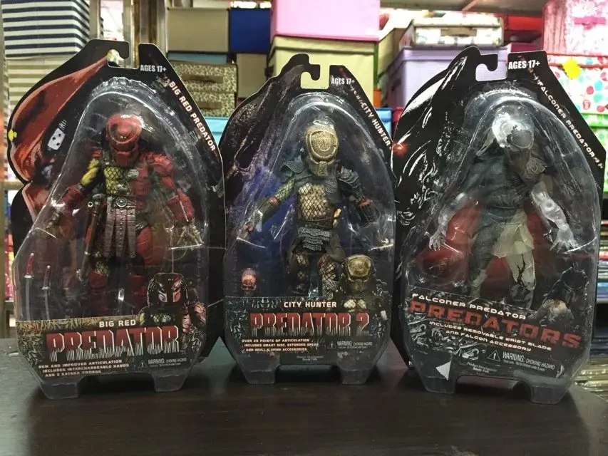 NECA Хищник 2 город Охотник большой красный сокольник ПВХ фигурка Коллекционная модель игрушки 18 см KT1913