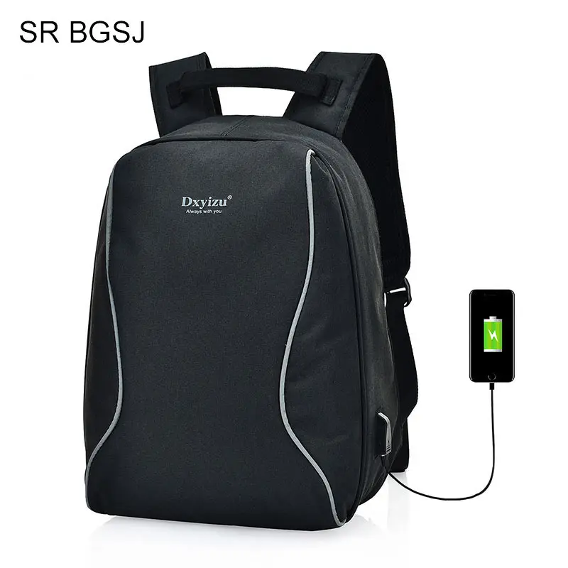 

Free Shipping (USB Charge Interface) Factory Price Man Woman Polyester School Student USB Backpack