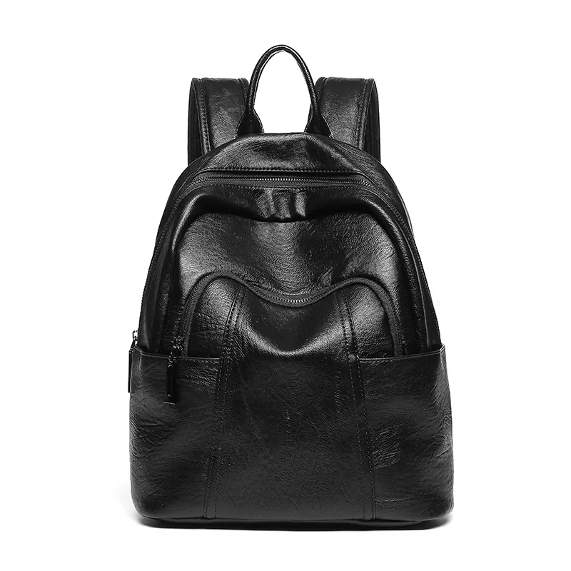

Brand Vintage Women Backpack Genuine Leather School Backpacks for Teenage Girls Casual Large Capacity Shoulder Bags Sac A D C429