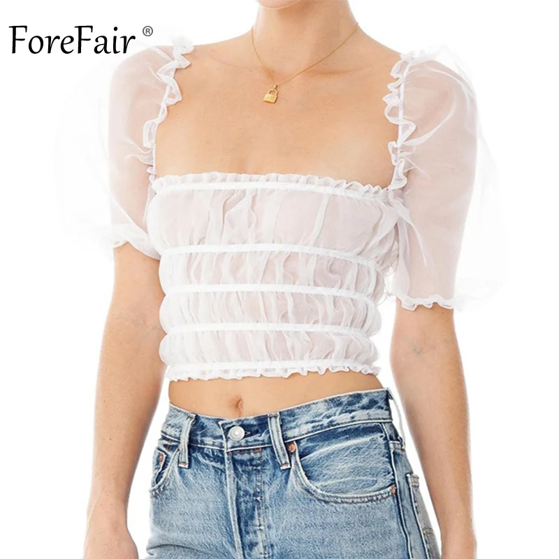Forefair Lace Top Sexy Summer  (12)