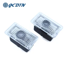 QCDIN Pair for TESLA Model S Car Door Logo Projector Light LED Welcome Logo Light for TESLA MODEL 3 / S / X / Y