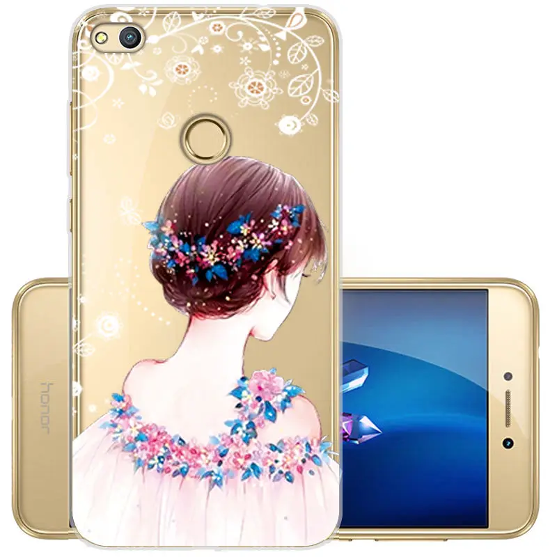Painted Soft TPU Cover for Huawei P8 P9 Lite 2017 Clear Silicone Case Y5 Y6 2017 P Smart Honor 10 9 8X 9 lite Protective Fundas  (13)