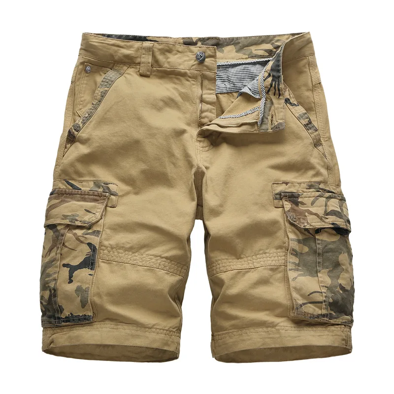 

CHUQING Men's Summer Multi Pocket Shorts Men's Loose Large Size Men's Casual Shorts