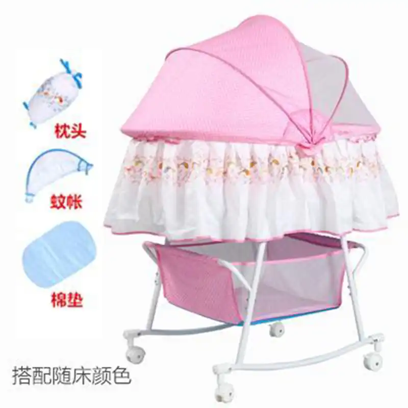 small baby bed with net