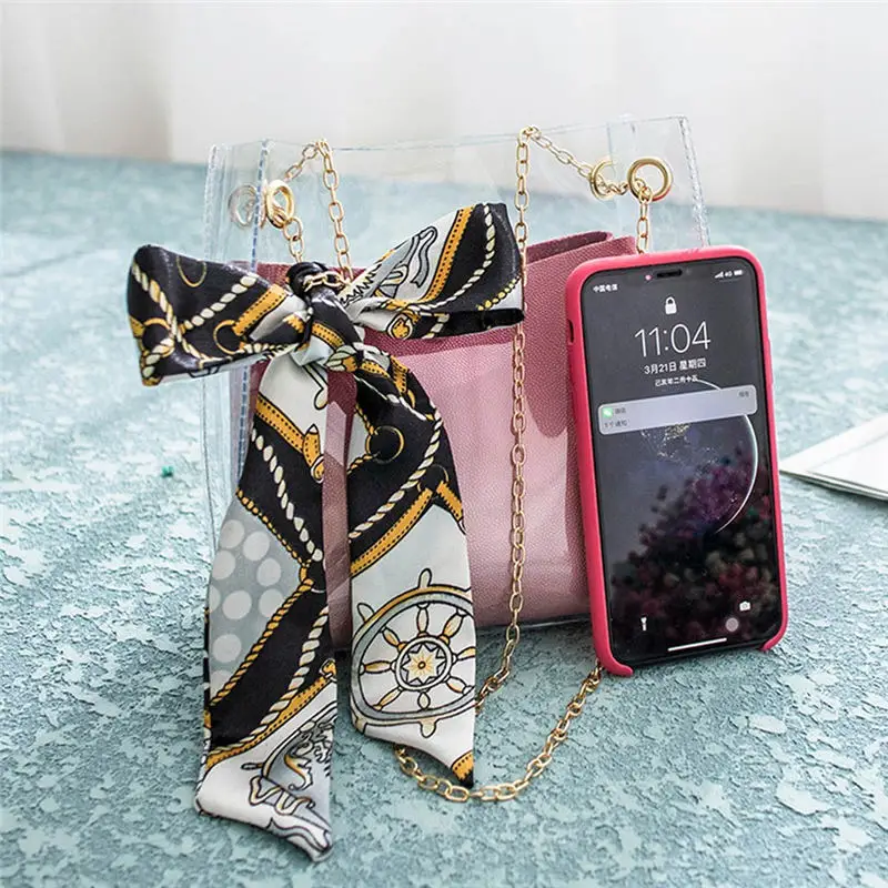 Jelly Ribbons Female Shoulder Bag crossbody Bags for Women 2019 Messenger Bags women's bag bolsa feminina sac a main 40MA2717