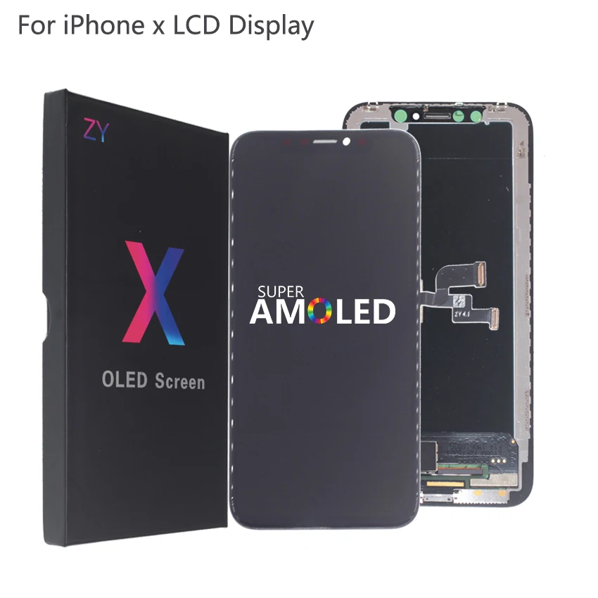 

For iPhone X LCD XS XR Display Flexible Rigid Hard LCD For iPhone X XS GX AMOLED Display Soft Screen Phone Parts With 3D Touch