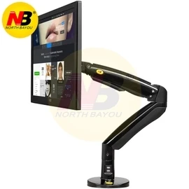 Braço com Duas Braço de Mola de Gás Monitor de Desktop Monitor de Tela de 360 nb F100a 22 35 Polegada Titular Rotação Tilt Swivel Mount Portas Usb3.0 - Image 6