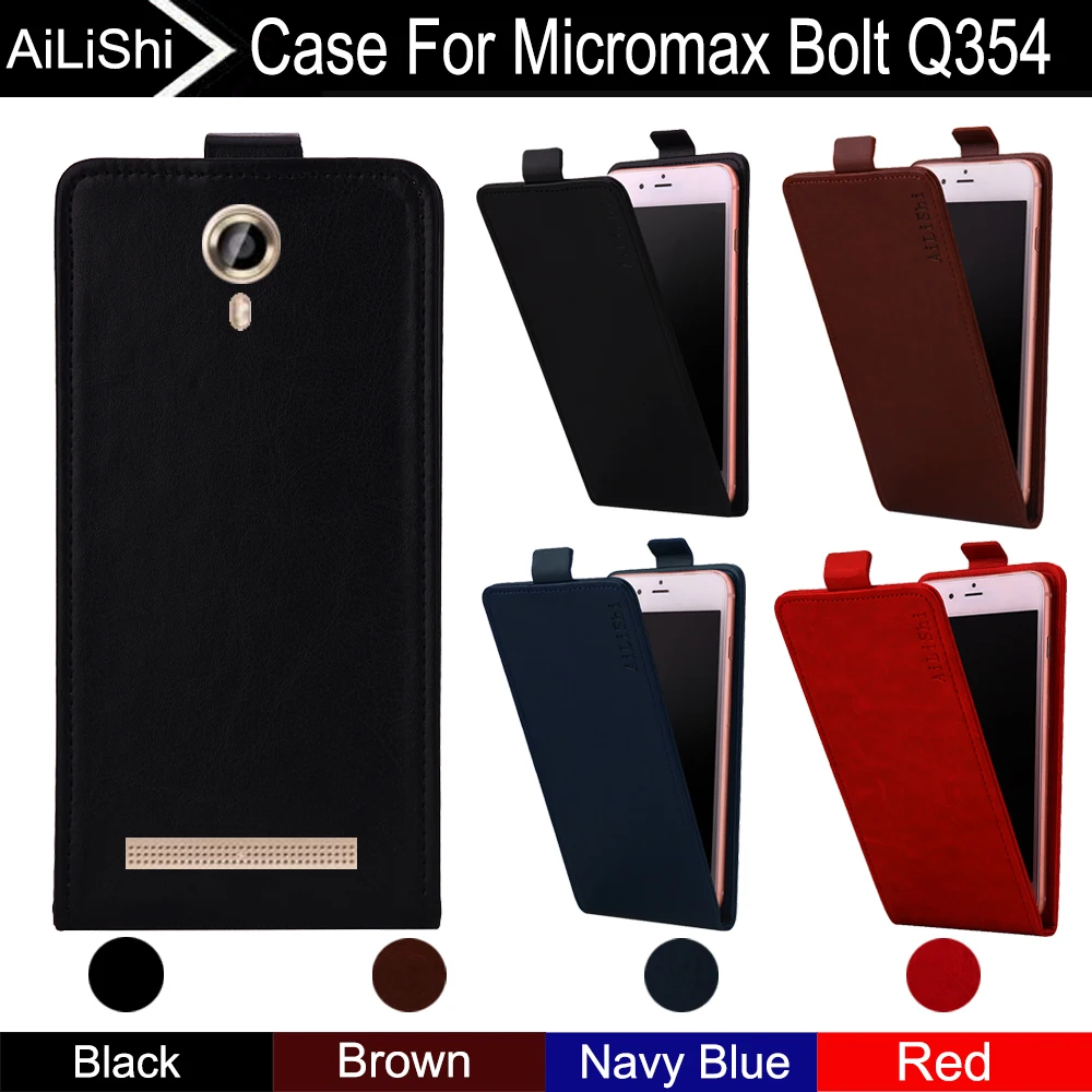 

AiLiShi For Micromax Bolt Q354 Case Up And Down Vertical Phone Flip Leather Case Bolt Q354 Phone Accessories 4 Colors Tracking!