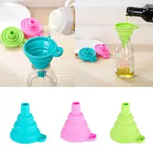 7,5*7,5 см кухонная силиконовая Складная воронка складная телескопическая длинная шея дозирующая моющаяся Воронка кухонные аксессуары