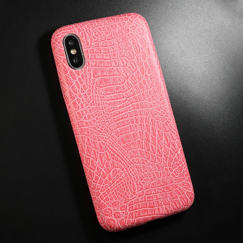 PU Leather Pattern Phone Case for iphone 6 6s 7 8 plus Case Back Cover For iphone X xs max XR Case (9)
