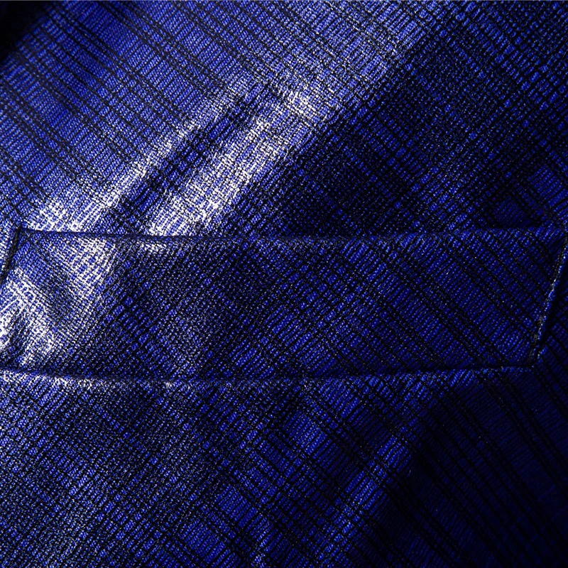 Модный мужской повседневный костюм куртка брендовый приталенный Блейзер masculino terno masculino глянцевый костюм с принтом Европейский Размер 3XL