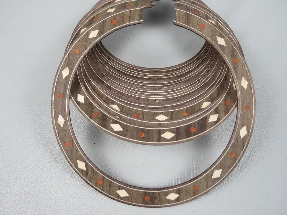 5PCS NEW ACOUSTIC GUITAR WOOD INLAY ROSETTE YK13in Guitar Parts