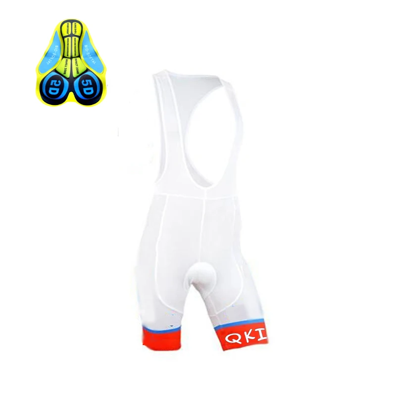 2017 Sports QKI white Pro Cycling Bib Shorts mens Only /Quick Dry