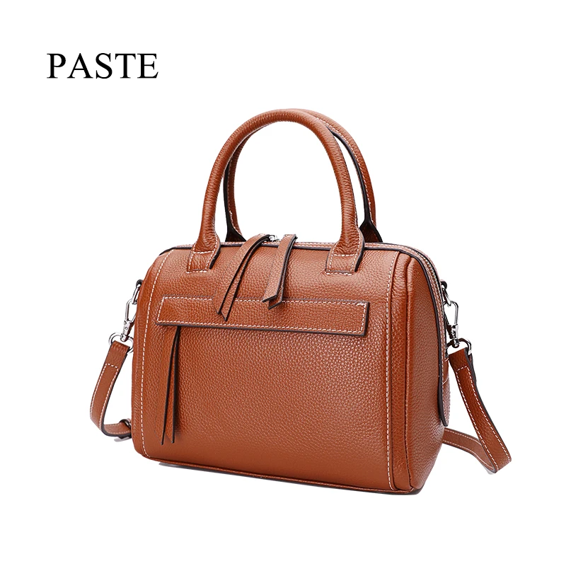 

2019 Summer Women Bags Designer Hand Fashion Leather Boston Handbags Litchi Shoulder Bag Luxury Messenger Bags Large Purse