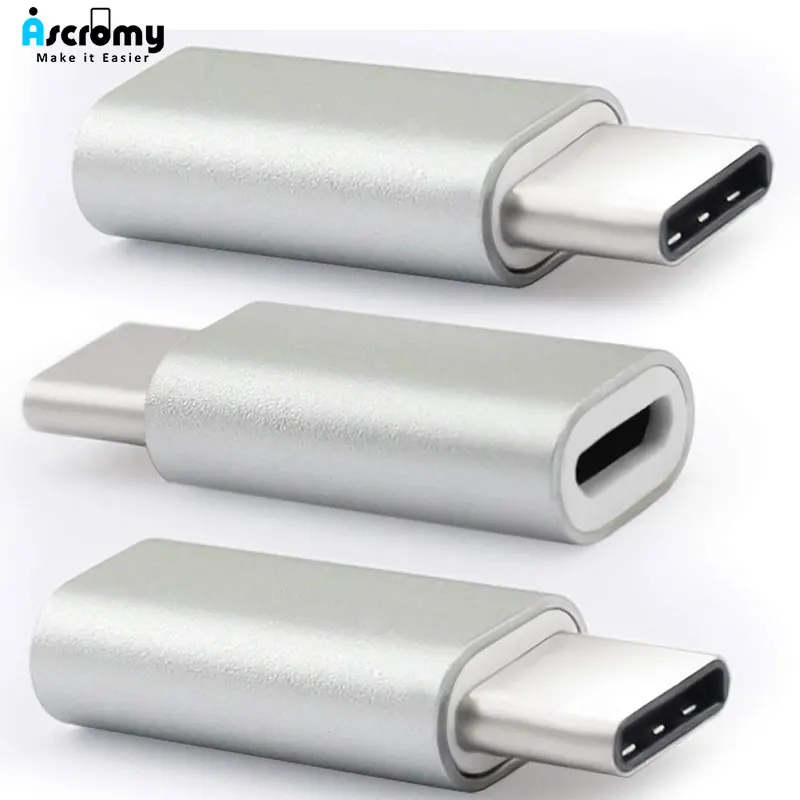 Ascromy 3 шт Тип C к Micro USB конвертер кабель адаптер для Xiaomi Mi Max Huawei Samsung Oneplus 6 T LG G6 Type c USBC